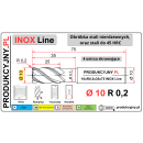 Frez z promieniem naroża fi 10 R0,2 INOX LINE